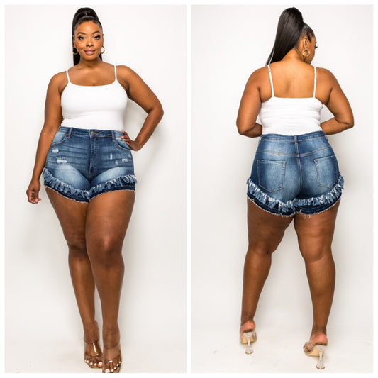 Double the fun Demin Shorts