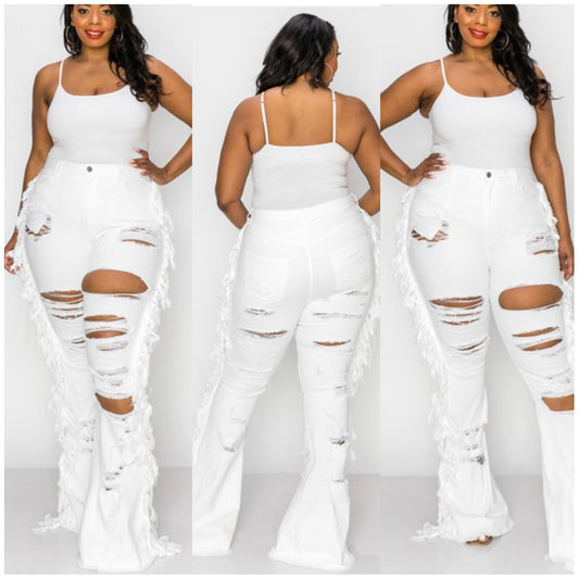 All White Everything Jeans